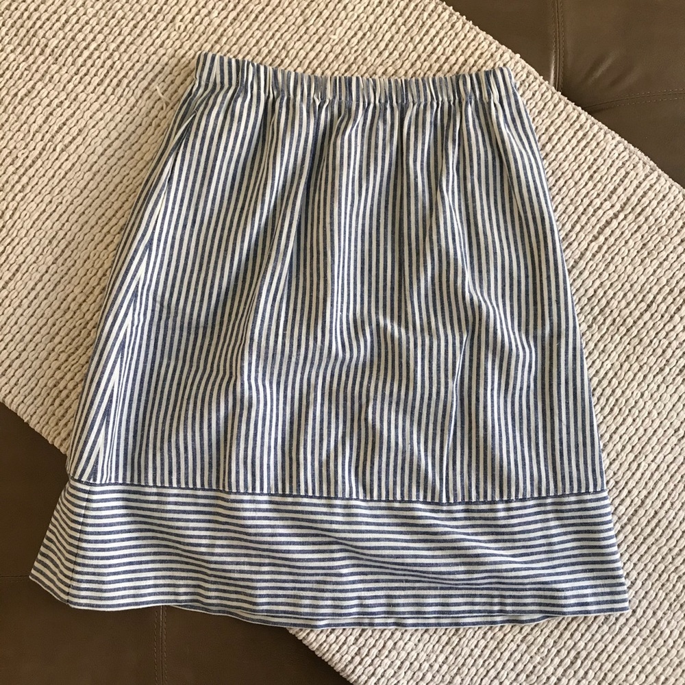 J. Crew Pinstripe Skirt
